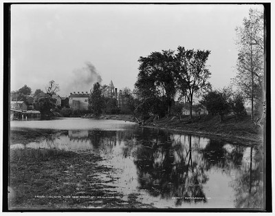 Clinton River,Market Street,waterfronts,docks,Mount Clemens,MI,Michigan,1880