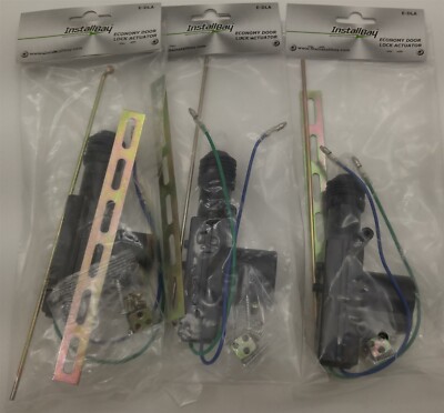 Lot of 3 Install Bay E-DLA Universal Power Door Lock Actuators 2-Wire Style