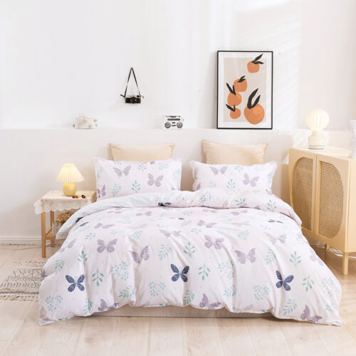 3D Animal Butterfly Leaf Branch Quilt Cover Set Duvet Cover Bedding Pillowcases