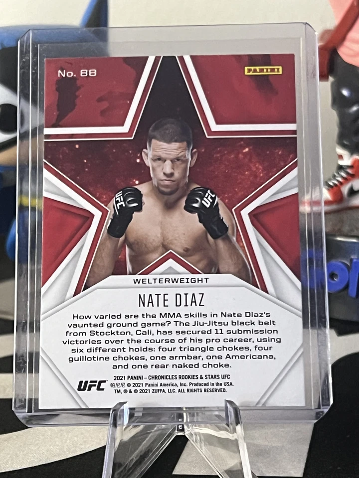 2021 Panini Chronicles UFC - Rookies & Stars Pink #88 Nate Diaz - Image 2 of 2