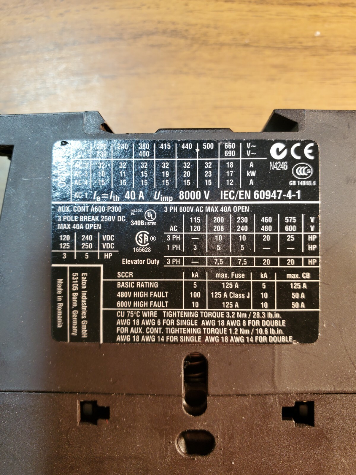 EATON/ MOELLER DILM3210 CONTACTOR eNotary