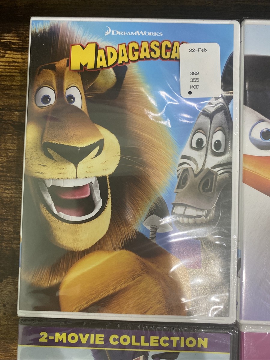 Animal Animated DVD set: Madagascar, Penguins, Over The Hedge, Nut
