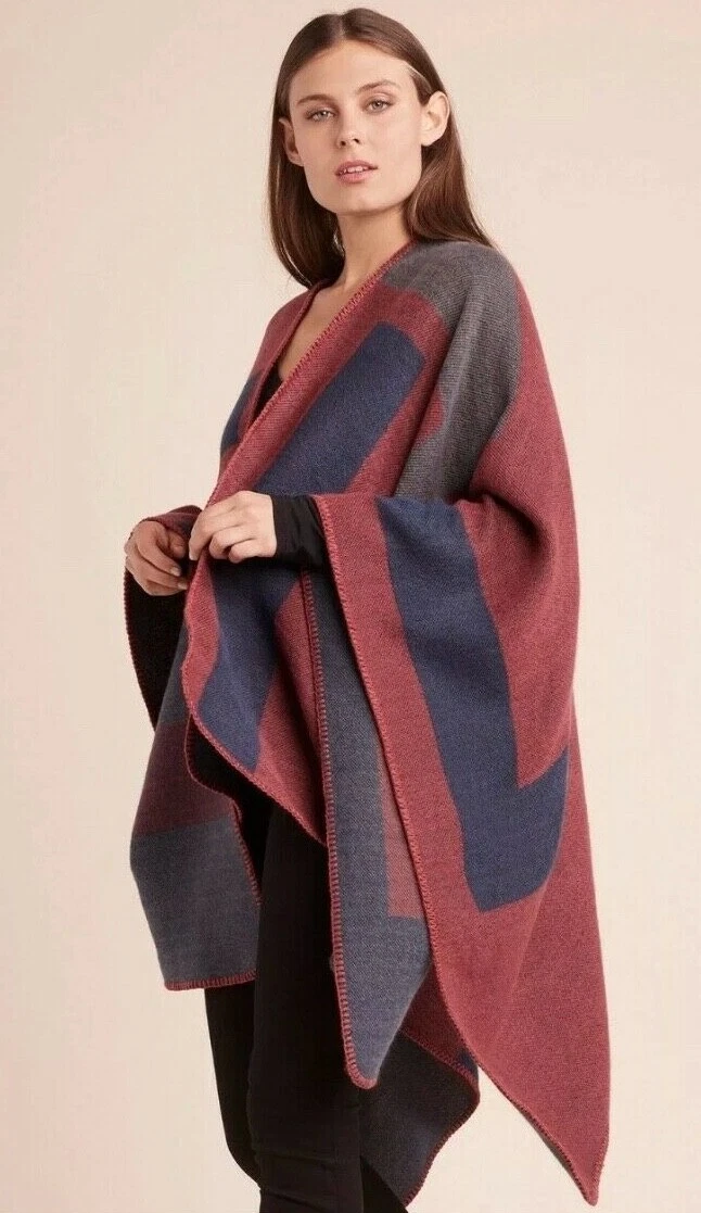 BB Dakota Womens Poncho Wrap Mulberry Color Style 12078 Sz US O/S New $70