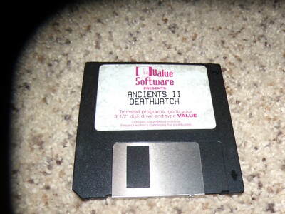 Ancients II Deathwatch IBM PC Game 3.5'' disk