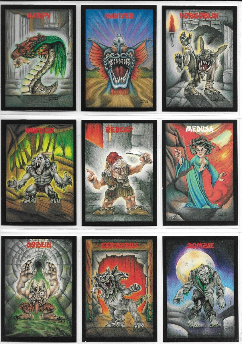 Monster In My Pocket ~ Hobby Cards & Island Stickers ~ 1991 Topps