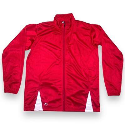 【美品】Champion 赤 Vネック ジャケット M 美品】Champion 赤 Vネック ジャケット M - メルカリ