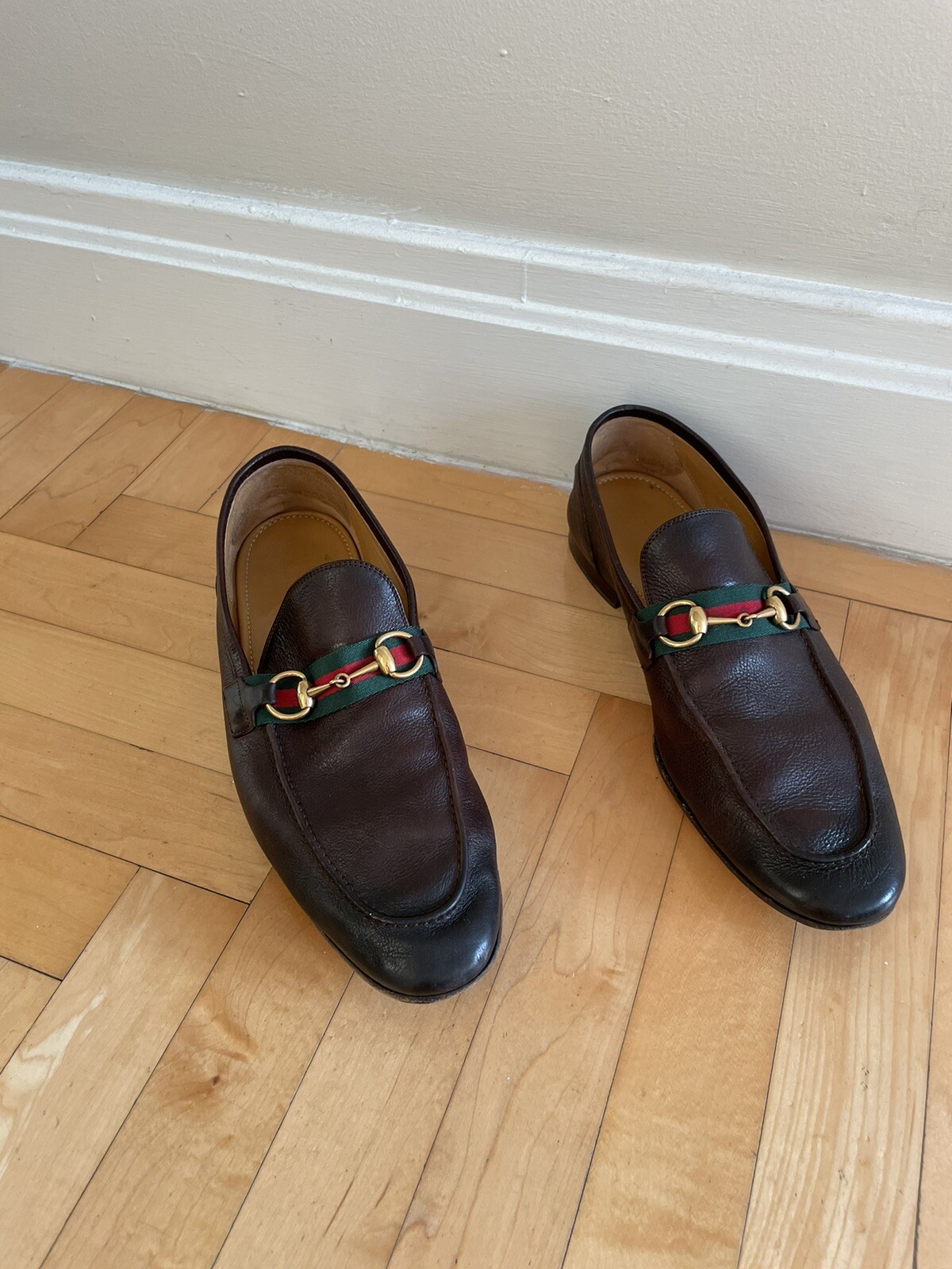 Gucci Men's Brown Horsebit Loafers, Size10 Gucci/ 11… Gem