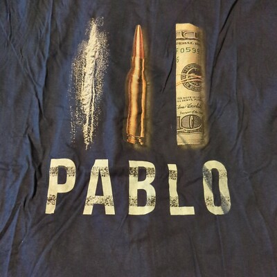 Pablo Escobar Dollar Cocaine Bullet 5XL T Shirt Narcos Colombia Cartel 7.62 5.56