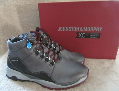 JOHNSTON & MURPHY XC4 Summit Gray Waterproof Shoes Boots US 