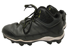 Riddell Generator Mid Cut Rubber Molded Boy's Football Cleats Size 4.5 EUC