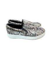 Steve Madden womens sz 8.5M Braylon velvet snake print slip on platform sneakers