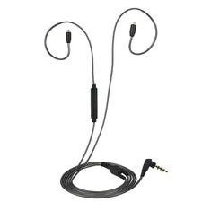 Detachable 3.5mm Wired Earphones Cable W/Mic MMCX Connector For Shure SE215 T2U5