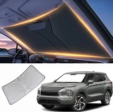 Front Windshield Sun Shade UV Blocker Reflector Foldable Fits 11-24 Outlander