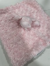   Blankets  and Beyond Pink LAMB SHEEP Comforter Soft Swirls Hug Toy Blankie   