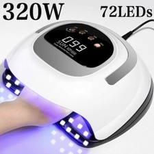 320W 72LED Nail Dryer With Large Touch Screen LED For Curing All Gel Nail Drying