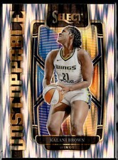 2024 Panini Select WNBA #4 Kalani Brown Unstoppable Flash Prizms Dallas Wings