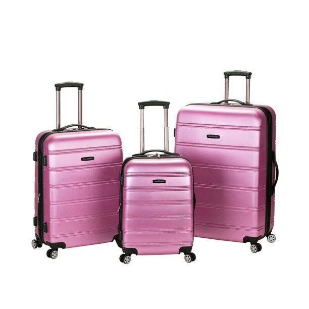 Rockland Luggage Melbourne 3 Piece Hardside Luggage Set
