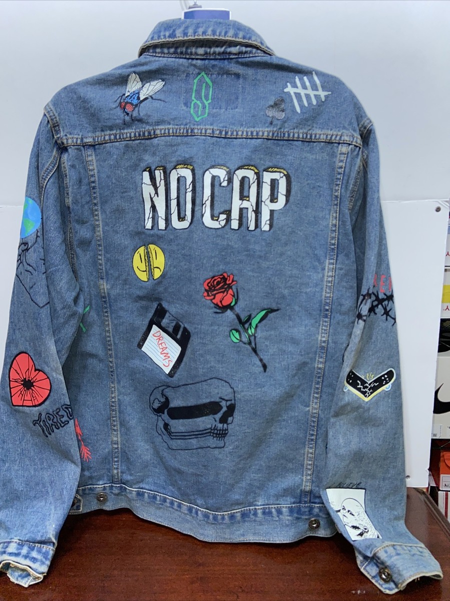 Brooklyn Cloth No Cap Retro 90s Graphics Denim Jean Jacket Brooklyn Cloth No Cap Retro 90s Graphics Denim Jean Jacket
