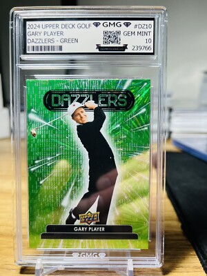 2024 Upper Deck Golf Gary Player Dazzlers Green GMG Graded 10 Gem Mint  |  eBay