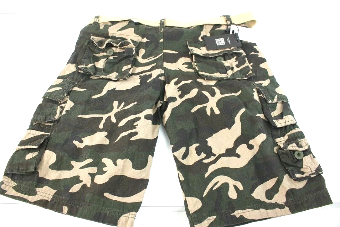 NWT West Louis Men s Large 38W x 12L Camo Cargo Jean Shorts