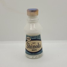 Vintage Shinola White Wax Liquid Shoe Polish / Partial White