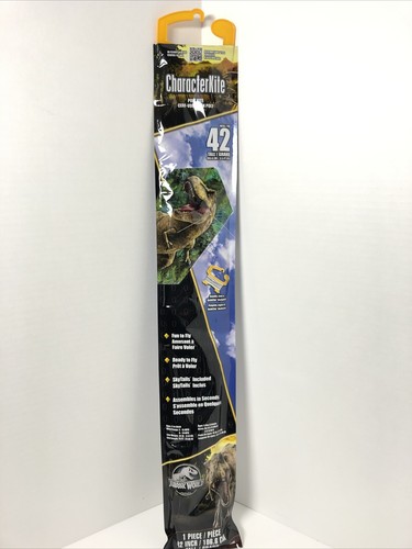 T-Rex Jurassic World Kite 42-Inch-Tall with Handle & Line Character Kite X Kites - Picture 2 of 12