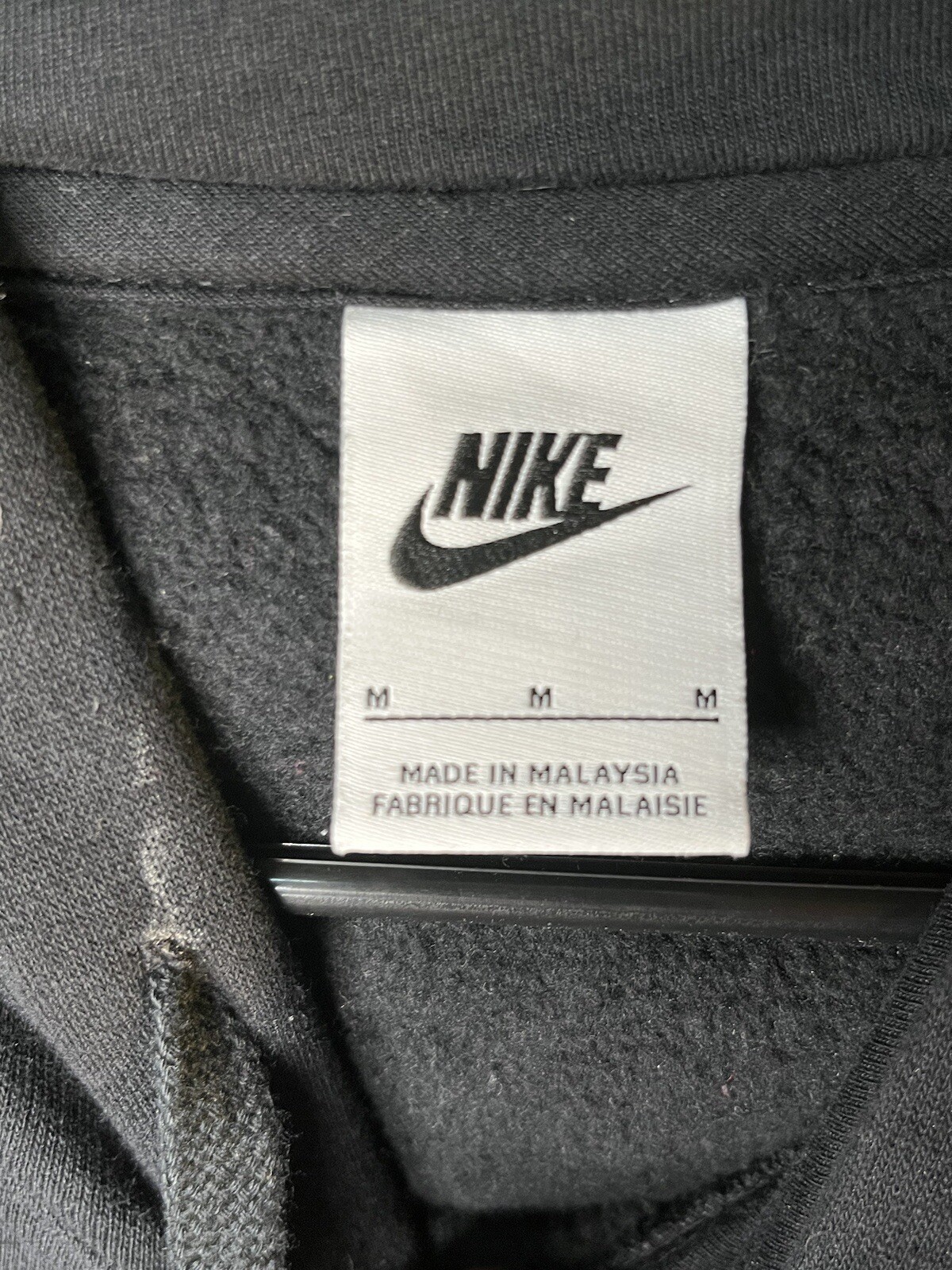 nike medium basic black hoodie pouch - image 2