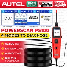 Autel Power Scan PS100 Circuit Tester Electrical Power Probe 12V/24V Diagnostic