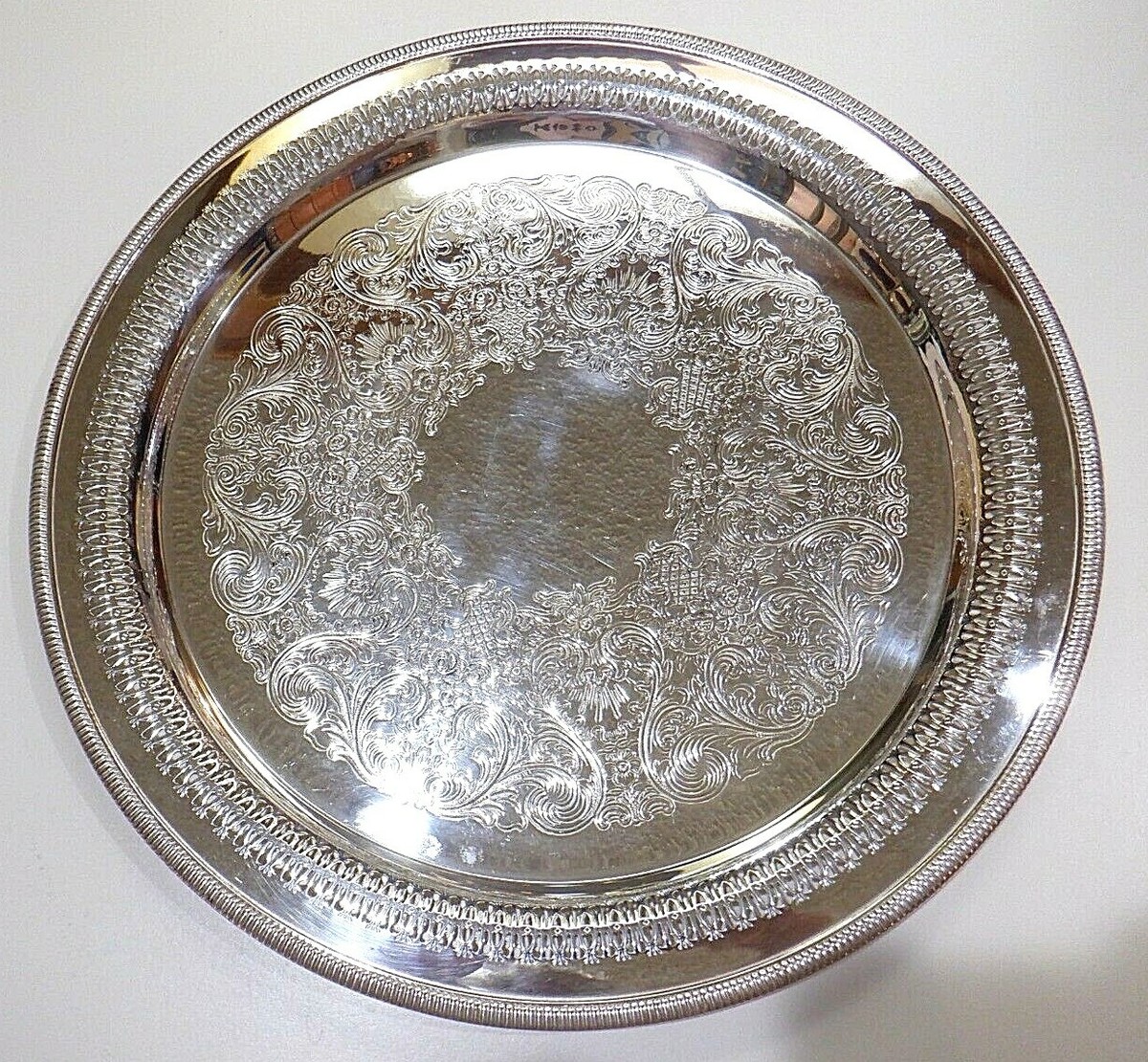 Silverplate Tray by Wm Rogers MFD Co 4272P with Cutout/Pierced