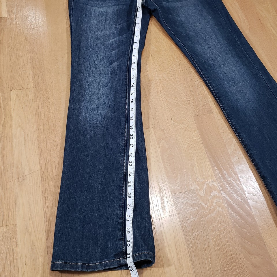 Oh Baby Motherhood Maternity Jeans Medium Blue Bootcut Leg Denim