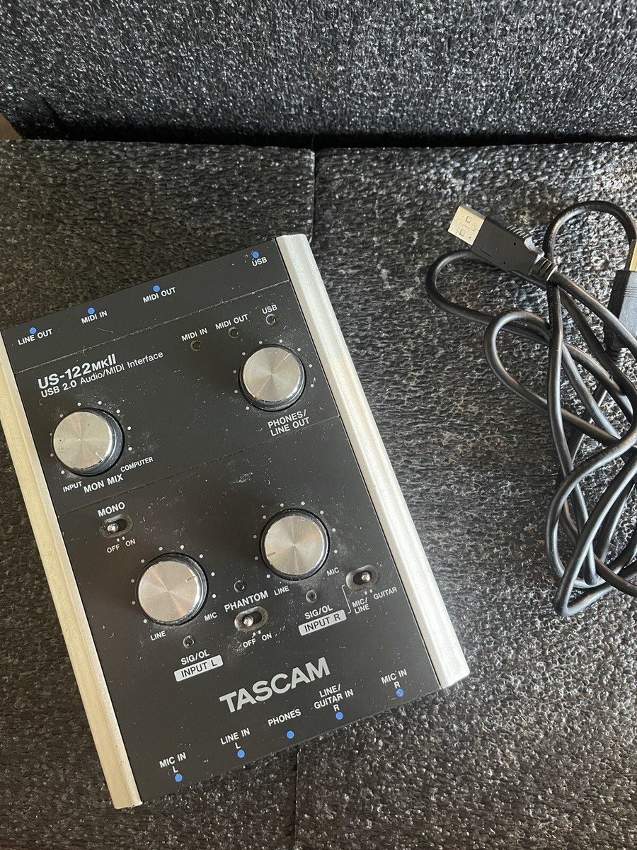 TASCAM US-122 MKII USB 2.0 Audio/MIDI Interface | eBay