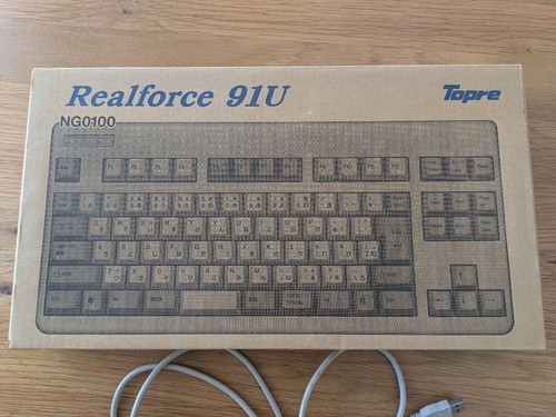 Topre Realforce 91U NG0100 White Keyboard USB wired tested Used from Japan - Picture 8 of 17
