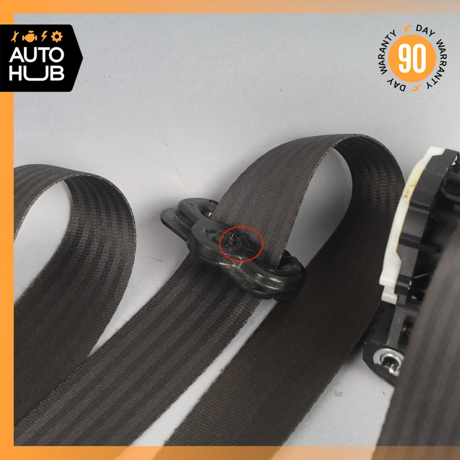 08-19 Maserati GranTurismo M145 Front Left Driver Side Seat Belt Black OEM
