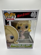 New Funko Pop! Vinyl: Mars Attacks! - Martian Spy Girl #1876 + PoP Protector