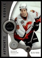 2005-06 SP Game Used Richie Regehr Rookie 019/999 Calgary Flames #196