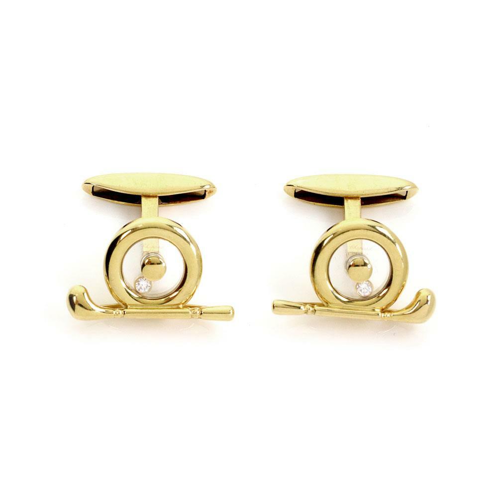 Chopard Happy Diamond 18k Yellow Gold Golf Club Stud