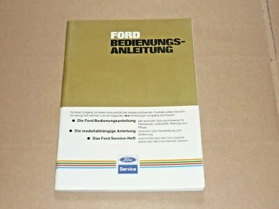 FORD 1984 Betriebsanleitung Bedienungsanleitung Handbuch - Bild 1 von 3