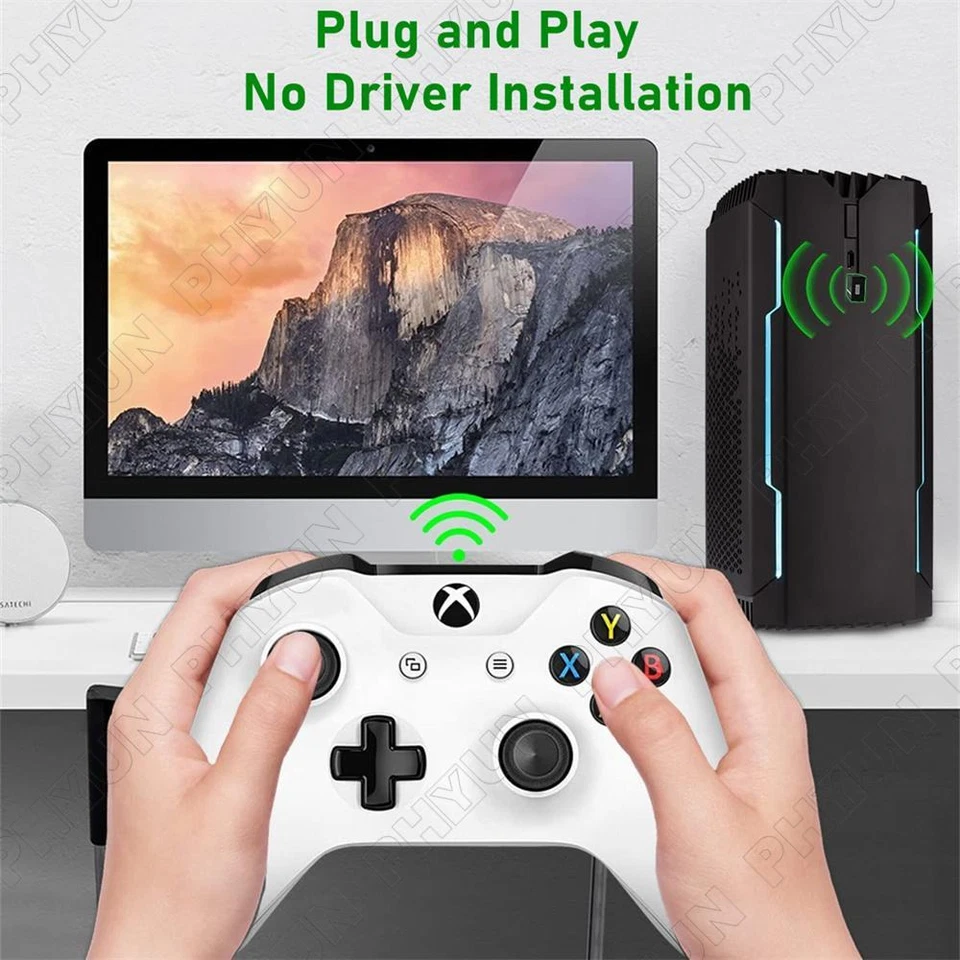 Portable Wireless Receiver Transmitter for XBOX One Elite s1 s2 on PC WIN 7/8/10 - Image 4 of 4