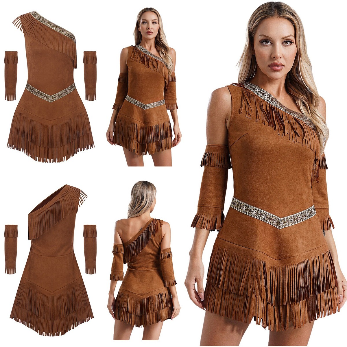 brown costume dress Brown Long Dress | Handmade Autumn Party Circle Dress