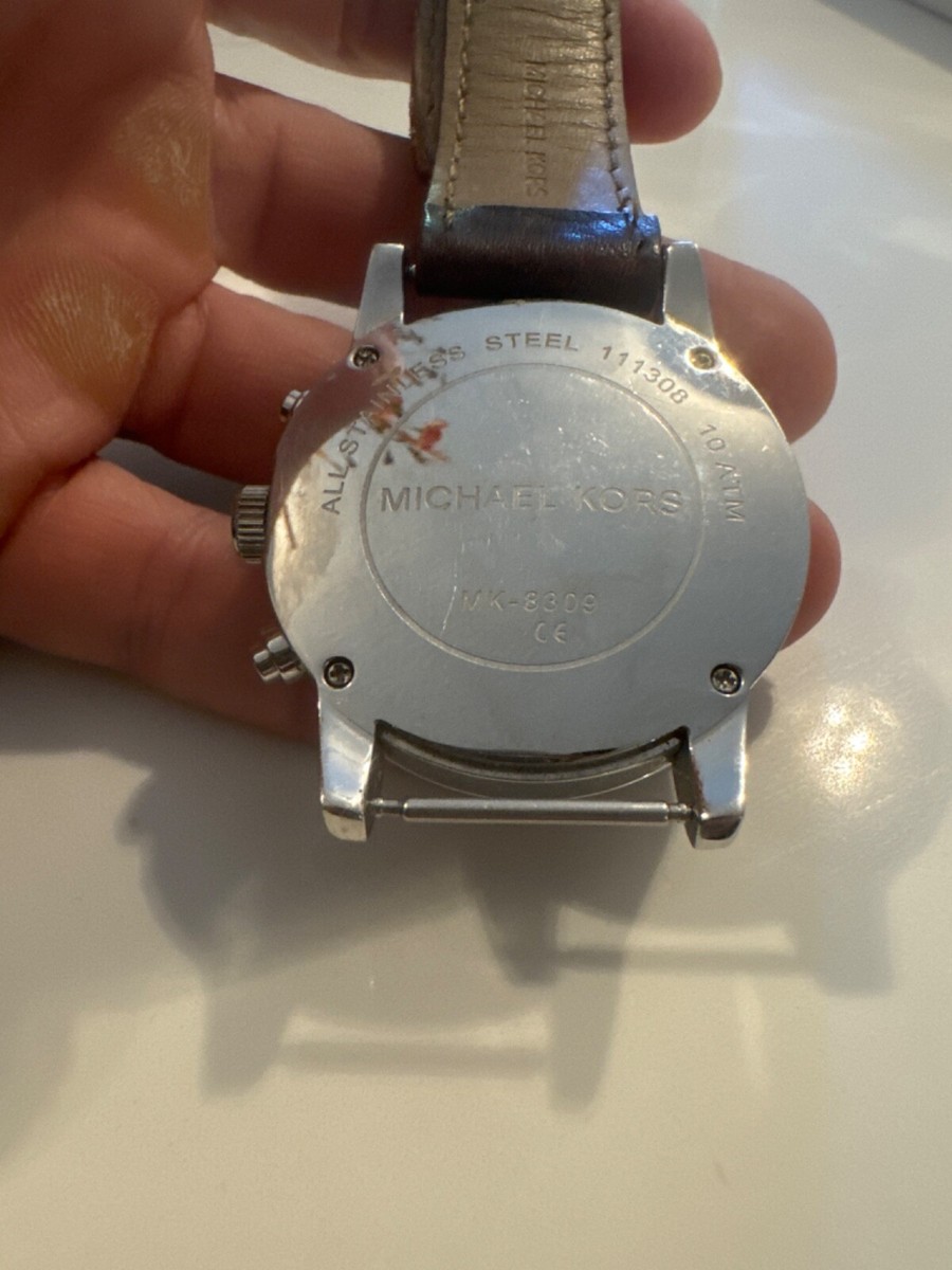 Michael Kors back watch Mini Bryant Pavé Logo Rose Gold-Tone Watch in ROSE GOLD  main image 3