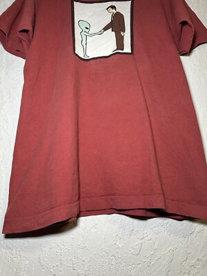 HELMET ヘルメット ★ 90s バンドTシャツ 来日 当時物 エイリアン Vintage 90s Helmet Band Original Alien Handshake Rare T