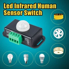Auto ON OFF Detector Body Infrared PIR Motion Sensor Switch For Led Light Strip