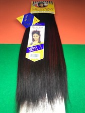 Milkyway 100 Human Hair Yaky WYG LEVEL 3 COLOR 12" TPT1B/RD