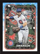 2024 Topps Holiday #H125 Dansby Swanson - Chicago Cubs