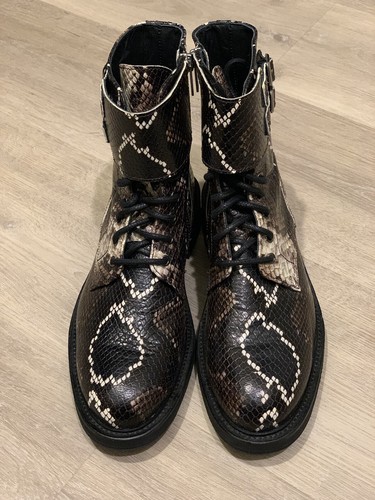 All Saints Donita Combat Boots Size 6.5 Brigade Leather Worn Once! - Bild 2 von 5