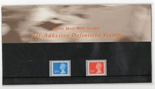 GB 1997 Machin 1st & 2nd Self Adhesive Definitives Presentation Pack No 37 VGC