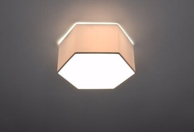 Grok LED Deckenleuchte Sechseckige Deckenlampe 13W Warmweiß 245x280x220mm 1440lm