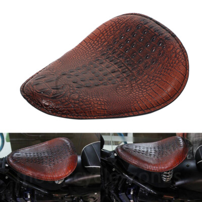 Sacoche Moto Motorcycle Leather Solo Passenger Seat Cover Cowl Pad
