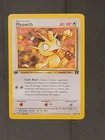 Meowth 62/82 1st Edition Team Rocket  Pokemon Card LP