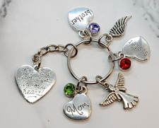 "You are always in my heart" Memorial Keyring - Sympathy Funeral Gift